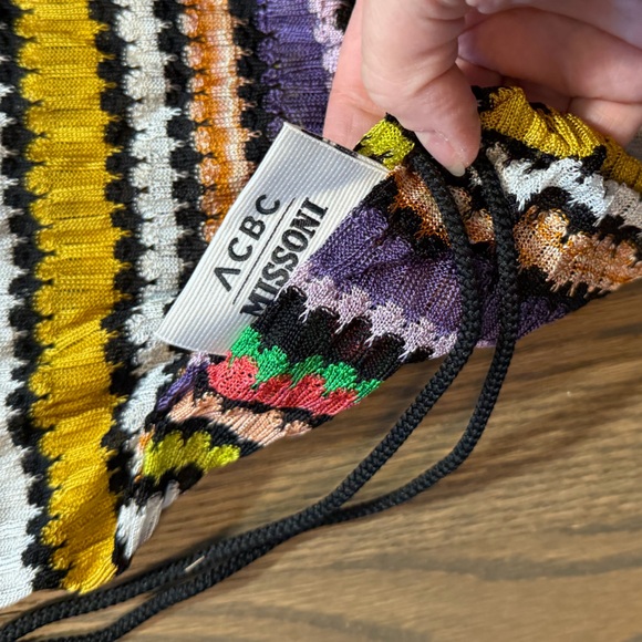 Missoni Colorful Striped Drawstring Backpack - Picture 3 of 3